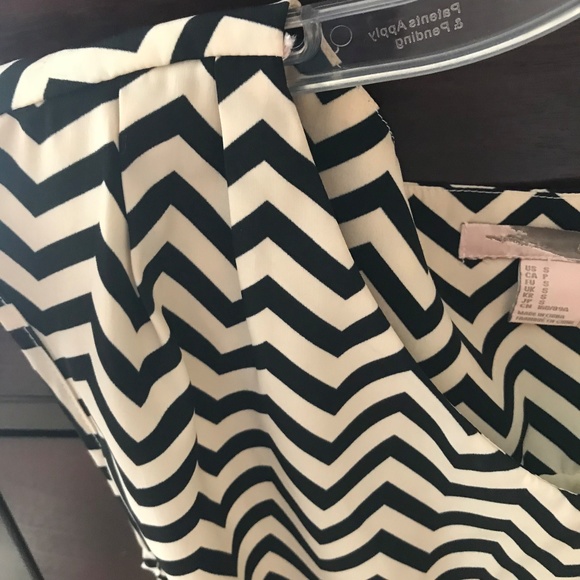 Lined Chevron Empire Waist Dress - Picture 3 of 3